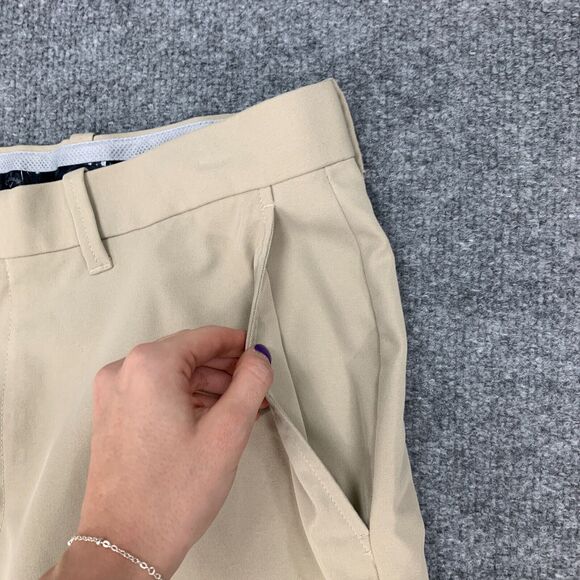 Callaway Shorts Mens 32 Beige Sweat Wicking Grip Waistband Performance Chino - Picture 4 of 10